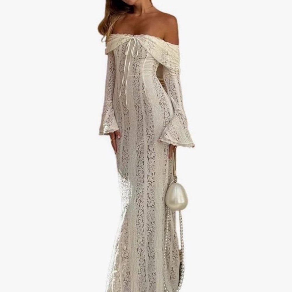 Off-Shoulder Lace Dress